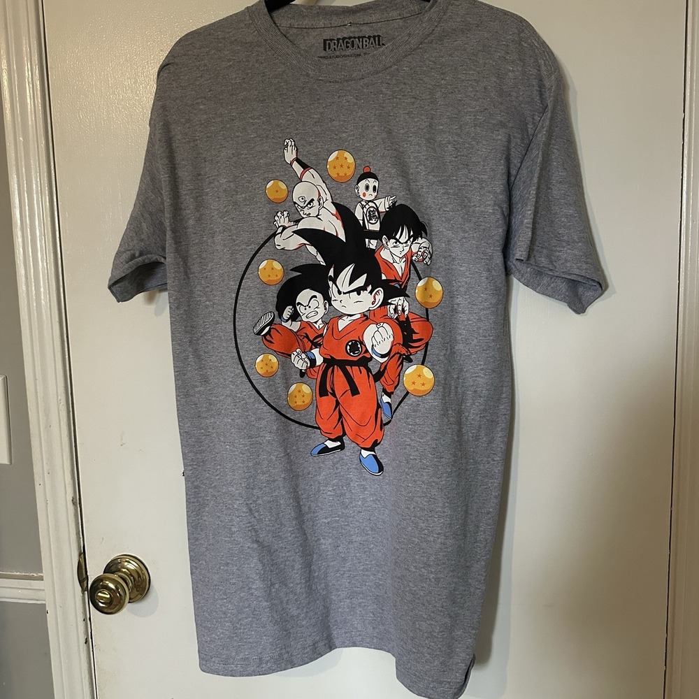Dragon Ball Z‎ Cotton USA Toei Animation T-Shirt Mens M Gray Graphic Crew Neck - Picture 2 of 4
